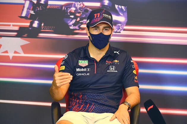 F1 Grand Prix of Azerbaijan 11 Sergio Perez (MEX, Red Bull Racing), F1 Grand Prix of Azerbaijan at Baku City Circuit on June 3, 2021 in Baku, Azerbaijan. (Photo by Mark Sutton LAT Motorsport Images FIA Pool via HOCH ZWEI) Baku Azerbaijan Poolfoto HOCH ZWEI Pool Motorsport Images ,EDITORIAL USE ONLY
