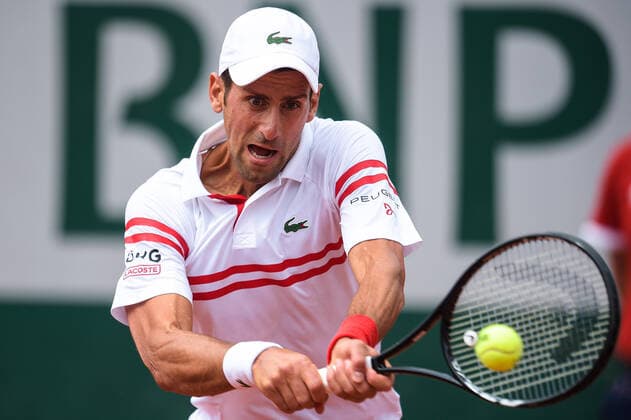 Novak Djokovic ( Serbie ) - TENNIS : Roland Garros 2021 - Internationaux de France - 03 06 2021 FedericoPestellini Panoramic 