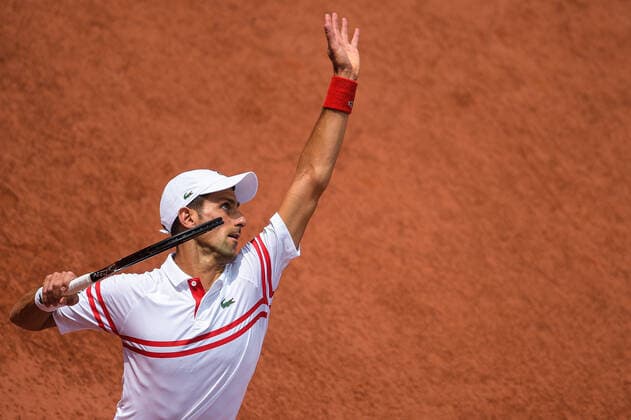 Novak Djokovic ( Serbie ) - TENNIS : Roland Garros 2021 - Internationaux de France - 03 06 2021 FedericoPestellini Panoramic 