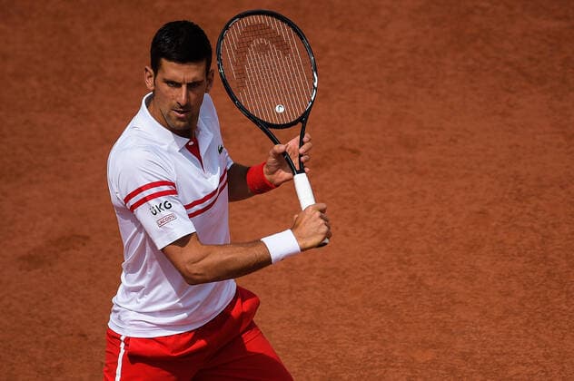 Novak Djokovic ( Serbie ) - TENNIS : Roland Garros 2021 - Internationaux de France - 03 06 2021 FedericoPestellini Panoramic 