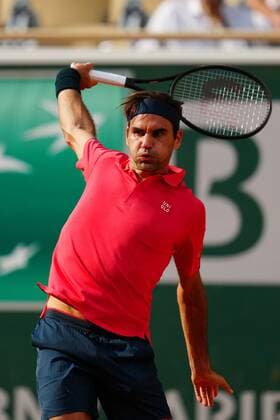 Mandatory Credit: Photo by Javier Garcia BPI Shutterstock (12010909iw) Roger Federer in second round action French Open Tennis, Day Five, Roland Garros, Paris, France - 03 Jun 2021 French Open Tennis, Day Five, Roland Garros, Paris, France - 03 Jun 2021  Copyright: xJavierxGarcia BPI Shutterstockx 12010909iw