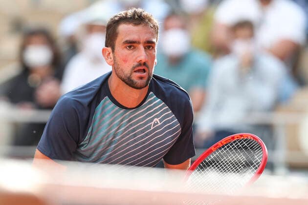 TENNIS - French Open 2021 PARIS,FRANCE,03.June.21 - TENNIS - ATP, Tennis Herren World Tour, French Open, Roland Garros, Grand Slam. Image shows Marin Cilic (CRO).  GEPAxpictures xPatrickxSteiner