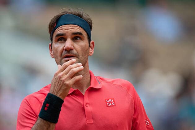 Roger FEDERER of Switzerland gestures against Marin CILIC of Croatia on the second round of the French Open tennis tournament at Roland Garros in Paris, France, 3 June 2021. Roland Garros 2021 will run from 30 May to 13 June 2021.  Copyright: xAurelienxMorissardx