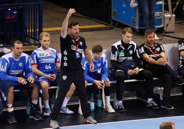 Lemgo coach Florian Kehrmann, TBV Lemgo Lippe THW Kiel, Handball Final Four semifinal, 03 06 2021, TBV Lemgo Lippe THW Kiel, Handball Final Four semifinal, 03 06 2021, Photo Joerg Niebergall Eibner Pressefoto Hamburg Copyright: xJoergxNiebergall Eibner-Pressefox EP_JNL