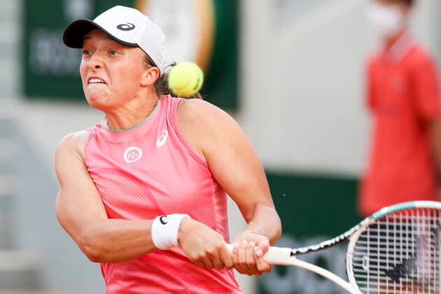 TENNIS - French Open 2021 PARIS,FRANCE,03.June.21 - TENNIS - WTA, Tennis Damen Tour, French Open, Roland Garros, Grand Slam. Image shows Iga Swiatek (POL).  GEPAxpictures xPatrickxSteiner