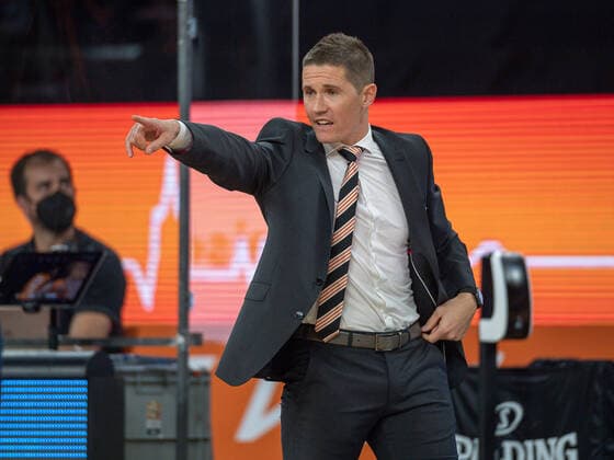 Jaka Lakovic Ratiopharm Ulm coach , Ratiopharm Ulm vs Alba Berlin, basketball, playoffs, game 3, season 2020 2021, 03 06 2021, Ratiopharm Ulm vs Alba Berlin, basketball, playoffs, game 3, season 2020 2021, 03 06 2021 New Ulm. Copyright: xEibner-Pressefoto SaschaxWaltherx EP_EER