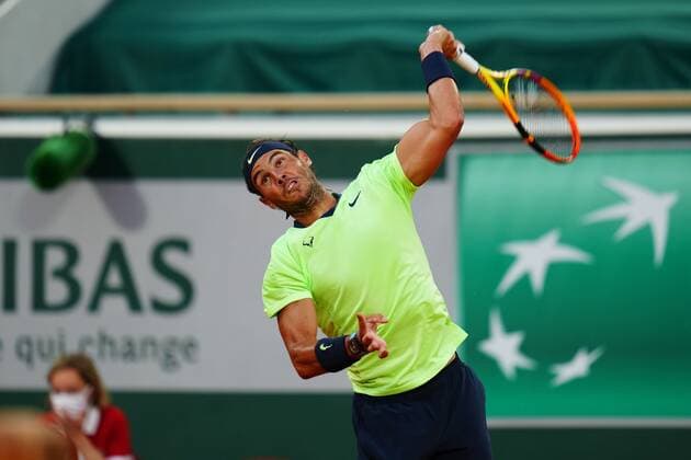 Mandatory Credit: Photo by Javier Garcia BPI Shutterstock (12010909kh) Rafael Nadal in action during the second round French Open Tennis, Day Five, Roland Garros, Paris, France - 03 Jun 2021 French Open Tennis, Day Five, Roland Garros, Paris, France - 03 Jun 2021  Copyright: xJavierxGarcia BPI Shutterstockx 12010909kh