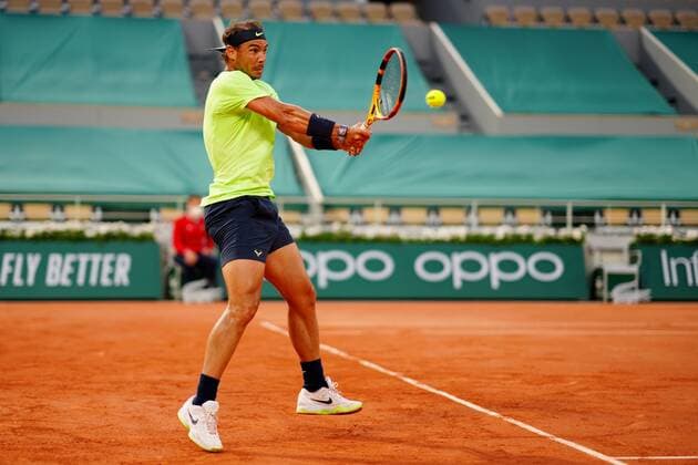 Mandatory Credit: Photo by Javier Garcia BPI Shutterstock (12010909kq) Rafael Nadal in action during the second round French Open Tennis, Day Five, Roland Garros, Paris, France - 03 Jun 2021 French Open Tennis, Day Five, Roland Garros, Paris, France - 03 Jun 2021  Copyright: xJavierxGarcia BPI Shutterstockx 12010909kq