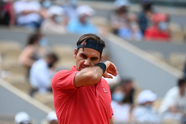 Tennis : Roland Garros 2021 - France - Roger Federer - Suisse Tennis : Roland Garros 2021 - France - 03 06 2021 chryslenecaillaud Panoramic 