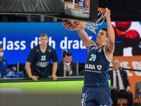 Simone Fontecchio Alba Berlin, 20 , Ratiopharm Ulm vs Alba Berlin, basketball, playoffs, game 3, season 2020 2021, 03 06 2021, Ratiopharm Ulm vs Alba Berlin, basketball, playoffs, game 3, season 2020 2021, 03 06 2021 New Ulm. Copyright: xEibner-Pressefoto SaschaxWaltherx EP_EER