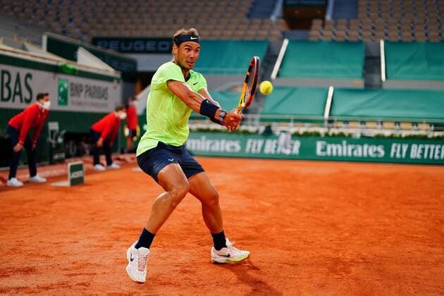 Mandatory Credit: Photo by Javier Garcia BPI Shutterstock (12010909kx) Rafael Nadal in action during the second round French Open Tennis, Day Five, Roland Garros, Paris, France - 03 Jun 2021 French Open Tennis, Day Five, Roland Garros, Paris, France - 03 Jun 2021  Copyright: xJavierxGarcia BPI Shutterstockx 12010909kx