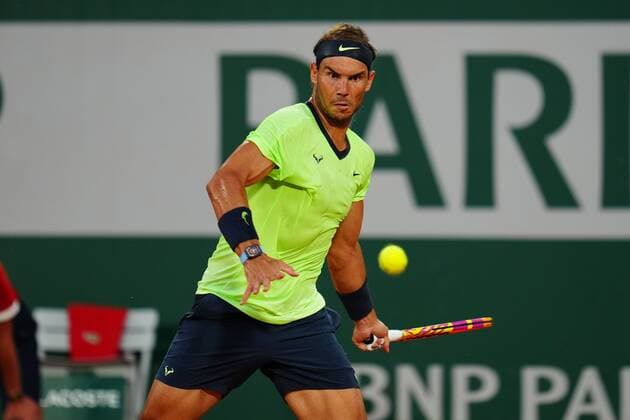 Mandatory Credit: Photo by Javier Garcia BPI Shutterstock (12010909kz) Rafael Nadal in action during the second round French Open Tennis, Day Five, Roland Garros, Paris, France - 03 Jun 2021 French Open Tennis, Day Five, Roland Garros, Paris, France - 03 Jun 2021  Copyright: xJavierxGarcia BPI Shutterstockx 12010909kz