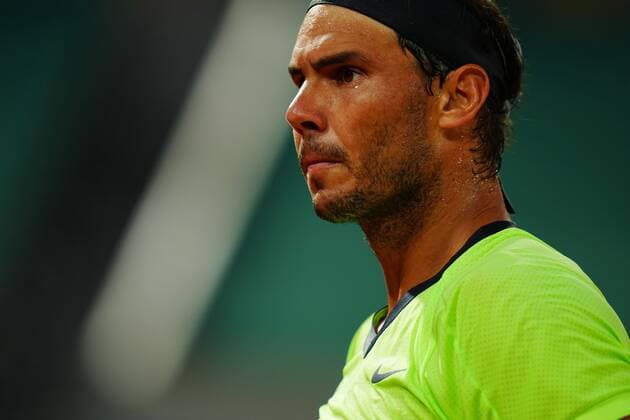 Mandatory Credit: Photo by Javier Garcia BPI Shutterstock (12010909mh) Rafael Nadal French Open Tennis, Day Five, Roland Garros, Paris, France - 03 Jun 2021 French Open Tennis, Day Five, Roland Garros, Paris, France - 03 Jun 2021  Copyright: xJavierxGarcia BPI Shutterstockx 12010909mh