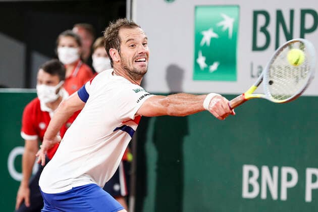 TENNIS - French Open 2021 PARIS,FRANCE,03.June.21 - TENNIS - ATP, Tennis Herren World Tour, French Open, Roland Garros, Grand Slam. Image shows Richard Gasquet (FRA).  GEPAxpictures xPatrickxSteiner