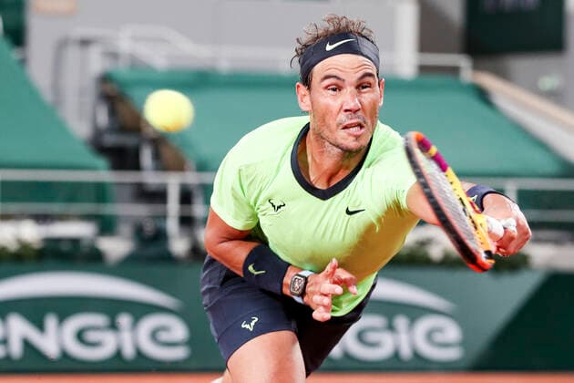 TENNIS - French Open 2021 PARIS,FRANCE,03.June.21 - TENNIS - ATP, Tennis Herren World Tour, French Open, Roland Garros, Grand Slam. Image shows Rafael Nadal (ESP).  GEPAxpictures xPatrickxSteiner