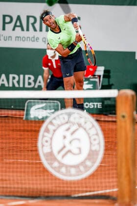 TENNIS - French Open 2021 PARIS,FRANCE,03.June.21 - TENNIS - ATP, Tennis Herren World Tour, French Open, Roland Garros, Grand Slam. Image shows Rafael Nadal (ESP).  GEPAxpictures xPatrickxSteiner