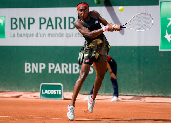 June 3, 2021, PARIS, FRANCE: Cori Gauff of the United States in action during her second-round match at the 2021 Roland Garros Grand Slam Tournament against Qiang Wang of China PARIS FRANCE - ZUMAa181 20210603_zaa_a181_107 Copyright: xRobxPrangex