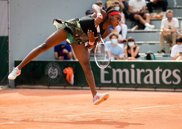 June 3, 2021, PARIS, FRANCE: Cori Gauff of the United States in action during her second-round match at the 2021 Roland Garros Grand Slam Tournament against Qiang Wang of China PARIS FRANCE - ZUMAa181 20210603_zaa_a181_117 Copyright: xRobxPrangex