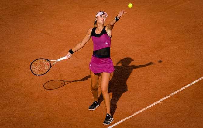 June 3, 2021, PARIS, FRANCE: Kristina Mladenovic of France in action during her second-round match at the 2021 Roland Garros Grand Slam Tournament against Anett Kontaveit of Estonia PARIS FRANCE - ZUMAa181 20210603_zaa_a181_128 Copyright: xRobxPrangex