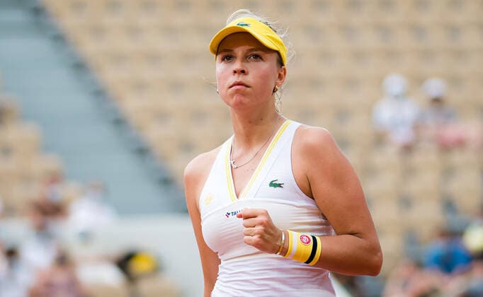 June 3, 2021, PARIS, FRANCE: Anett Kontaveit of Estonia in action during her second-round match at the 2021 Roland Garros Grand Slam Tournament PARIS FRANCE - ZUMAa181 20210603_zaa_a181_147 Copyright: xRobxPrangex