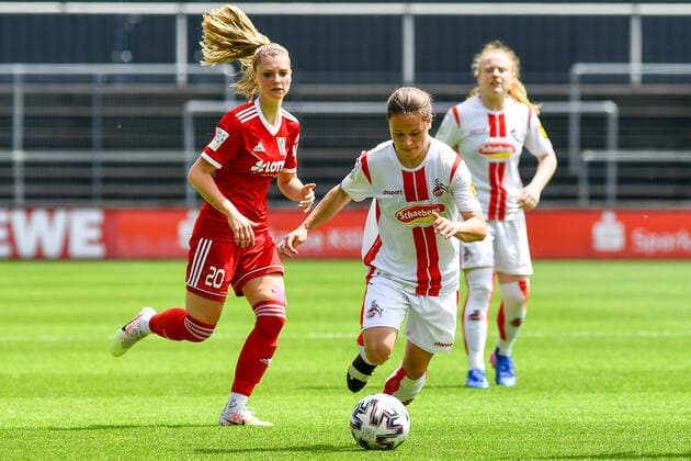 Alicia Sophie Gudorf Cologne, 12 , Action, Game Scene, 03 06 2021, Cologne Germany , Football, 2 Women Bundesliga South, 1 FC Cologne 1 FFC Niederkirchen, DFB DFL REGULATES PROHIBIT ANY USE OF PHOTOGRAPHS AS IMAGE SEQUENCES AND OR QUASI VIDEO xmhx