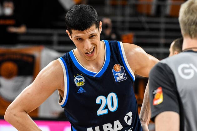 GER, BBL, Play offs, ratiopharm ulm vs Alba Berlin 03 06 2021, ratiopharm arena, Neu Ulm, GER, BBL, Play offs, ratiopharm ulm vs Alba Berlin, in the picture Simone Fontecchio Berlin, 20 nordphotoxGmbHx xHafner nph00200