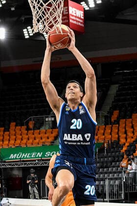 GER, BBL, Play offs, ratiopharm ulm vs Alba Berlin 03 06 2021, ratiopharm arena, Neu Ulm, GER, BBL, Play offs, ratiopharm ulm vs Alba Berlin, pictured Simone Fontecchio Berlin, 20 pts. nordphotoxGmbHx xHafner nph00200