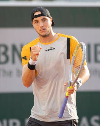 Jan Lennard Struff GER makes a fist and cheers, jubilation,joy,emotion Copyright: xJuergenxHasenkopfx