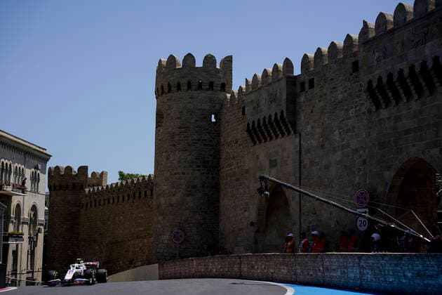 June 4, 2021, Baku, Azerbaijan: MICK SCHUMACHER of Germany and Haas F1 Team drives during the first free practice session of the 2021 FIA Formula 1 Azerbaijan Grand Prix at Baku City Circuit in Baku, Azerbaijan. Baku Azerbaijan - ZUMAg147 20210604_zap_g147_004 Copyright: xJamesxGasperottix