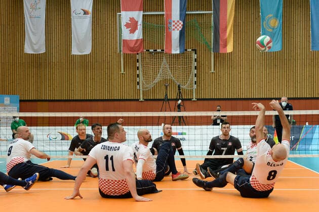 Impressions Day 4 Canada Croatia Tokyo Qualification Sitting Volleyball Duisburg 2021 Day 4 Canada Croatia Tokyo Qualification Sitting Volleyball Duisburg 2021 From 01 to 05 June 2021 six international Sitting Volleyball national teams will fight for the qualification for the Paralympics 2021 in Tokyo Only the winner of the tournament will get the right to start Duisburg Sportschule Duisburg Wedau Nordrhein Westfalen Deutschland