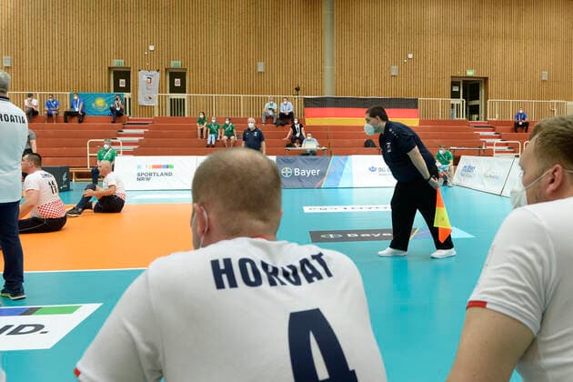 Impressions Day 4 Canada Croatia Tokyo Qualification Sitting Volleyball Duisburg 2021 Day 4 Canada Croatia Tokyo Qualification Sitting Volleyball Duisburg 2021 From 01 to 05 June 2021 six international Sitting Volleyball national teams will fight for the qualification for the Paralympics 2021 in Tokyo Only the winner of the tournament will get the right to start Duisburg Sportschule Duisburg Wedau Nordrhein Westfalen Deutschland