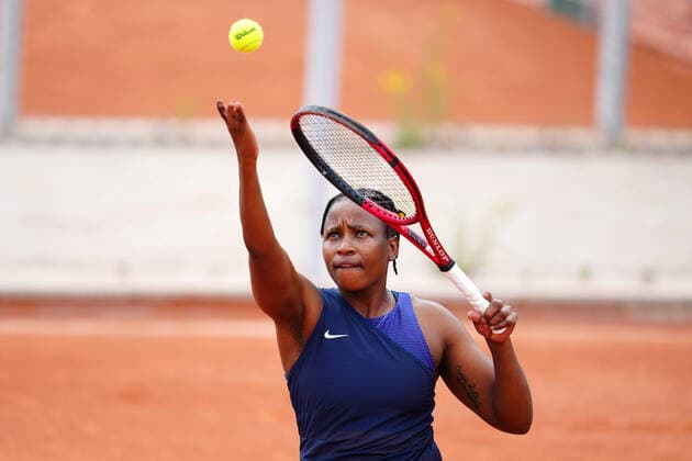 Mandatory Credit: Photo by Javier Garcia BPI Shutterstock (12014081e) Kgothatso Montjane during her Women s Wheelchair Singles quarter final match French Open Tennis, Day Six, Roland Garros, Paris, France - 04 Jun 2021 French Open Tennis, Day Six, Roland Garros, Paris, France - 04 Jun 2021  Copyright: xJavierxGarcia BPI Shutterstockx 12014081e