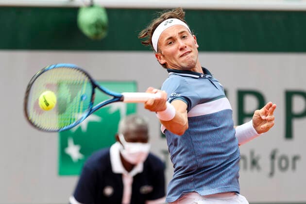 TENNIS - French Open 2021 PARIS,FRANCE,04.June.21 - TENNIS - ATP, Tennis Herren World Tour, French Open, Roland Garros, Grand Slam. Image shows Casper Ruud (NOR).  GEPAxpictures xPatrickxSteiner