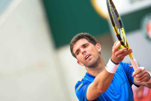 Federico Delbonis ( Argentine ) TENNIS : Roland Garros 2021 - Internationaux de France - 04 06 2021 FedericoPestellini Panoramic 