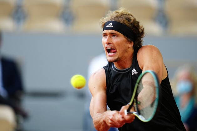 Mandatory Credit: Photo by Javier Garcia BPI Shutterstock (12014081gf) Alexander Zverev during his third round match French Open Tennis, Day Six, Roland Garros, Paris, France - 04 Jun 2021 French Open Tennis, Day Six, Roland Garros, Paris, France - 04 Jun 2021  Copyright: xJavierxGarcia BPI Shutterstockx 12014081gf