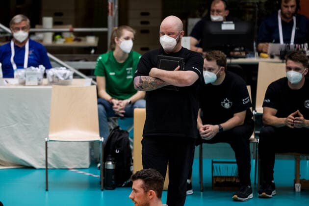 WORLD ParaVolley Mens Final Qualifier Tokyo 2020 Paralympic Games Canada Croatia 04 06 2021 Jeff Smith Coach Canada WORLD ParaVolley Mens Final Qualifier Tokyo 2020 Paralympic Games Canada Croatia Duisburg Sportschule Wedau Copyright: xBEAUTIFULxSPORTS Wunderlx