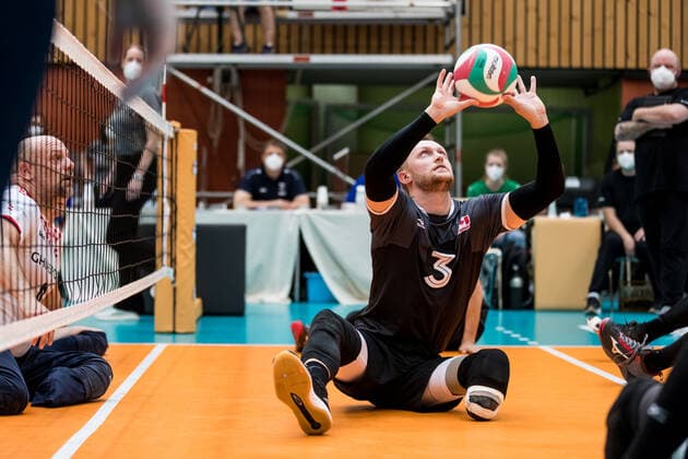 WORLD ParaVolley Mens Final Qualifier Tokyo 2020 Paralympic Games Canada Croatia 04 06 2021 Austin Hinchey Canada, 3 WORLD ParaVolley Mens Final Qualifier Tokyo 2020 Paralympic Games Canada Croatia Duisburg Sportschule Wedau Copyright: xBEAUTIFULxSPORTS Wunderlx
