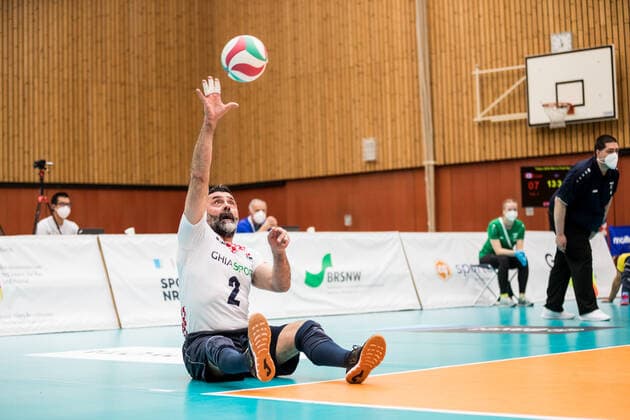 WORLD ParaVolley Mens Final Qualifier Tokyo 2020 Paralympic Games Canada Croatia 04 06 2021 Damir Kasap Croatia, 2 WORLD ParaVolley Mens Final Qualifier Tokyo 2020 Paralympic Games Canada Croatia Duisburg Sportschule Wedau Copyright: xBEAUTIFULxSPORTS Wunderlx