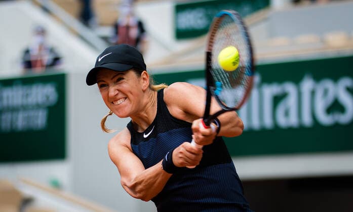 June 4, 2021, PARIS, FRANCE: Victoria Azarenka of Belarus in action during the third round of the 2021 Roland Garros Grand Slam Tournament against Madison Keys of the United States PARIS FRANCE - ZUMAa181 20210604_zaa_a181_030 Copyright: xRobxPrangex