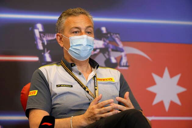 F1 Grand Prix of Azerbaijan Mario Isola (ITA, Pirelli Motorsport), F1 Grand Prix of Azerbaijan at Baku City Circuit on June 4, 2021 in Baku, Azerbaijan. (Photo by Maxim Shemetov REUTERS FIA Pool via HOCH ZWEI) Baku Azerbaijan Poolfoto HOCH ZWEI Pool REUTERS ,EDITORIAL USE ONLY