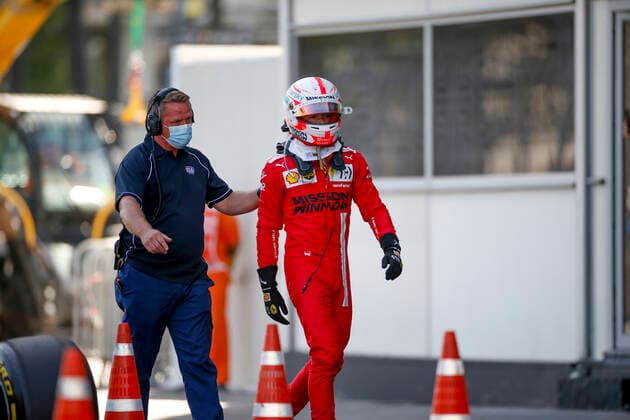 16 Charles Leclerc MON, Scuderia Ferrari Mission Winnow , F1 Grand Prix of Azerbaijan at Baku City Circuit on June 4, 2021 in Baku, Azerbaijan Photo by HOCH ZWEI Baku Azerbaijan