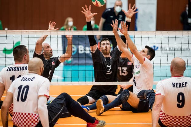 WORLD ParaVolley Mens Final Qualifier Tokyo 2020 Paralympic Games Canada Croatia 04 06 2021 Nenad Ilibasic Croatia, 5 WORLD ParaVolley Mens Final Qualifier Tokyo 2020 Paralympic Games Canada Croatia Duisburg Sportschule Wedau Copyright: xBEAUTIFULxSPORTS Wunderlx