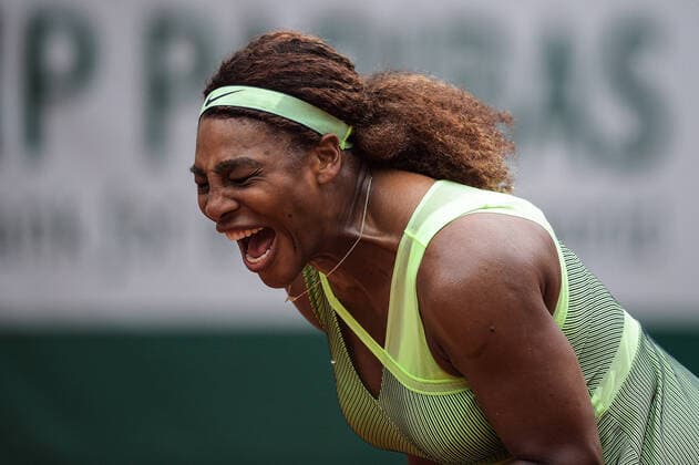 Sport Bilder des Tages Attitude de Serena Williams ( Etats unis ) TENNIS : Roland Garros 2021 - Internationaux de France - 04 06 2021 FedericoPestellini Panoramic 
