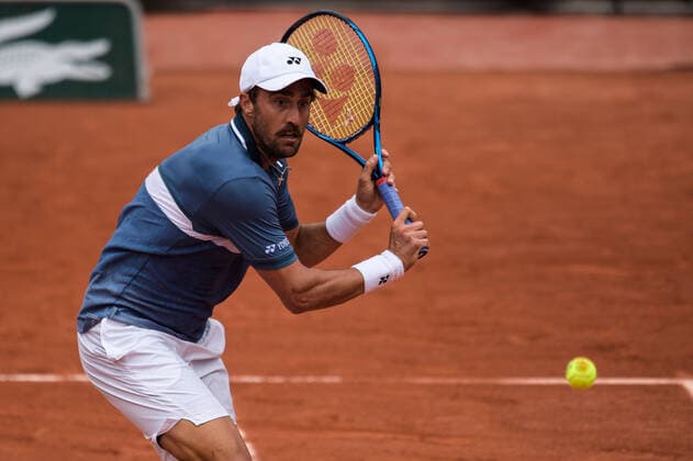 Steve Johnson ( Etats Unis ) TENNIS : Roland Garros 2021 - Internationaux de France - 04 06 2021 FedericoPestellini Panoramic 