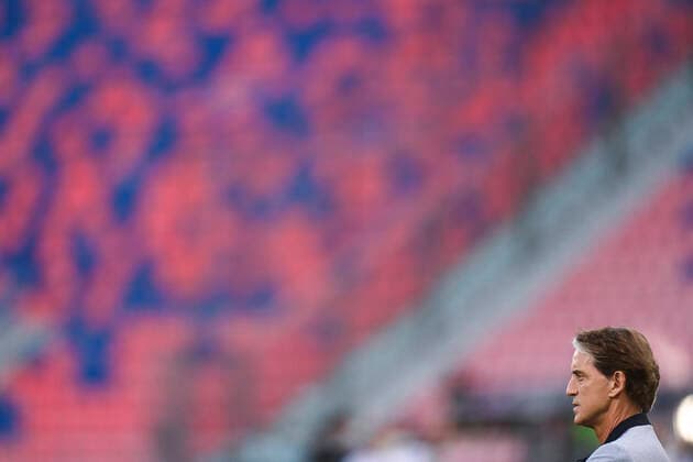 Photo LaPresse - Fabio Ferrari June 04, 2021 Bologna, Italy soccer Italy vs Czech Republic - Friendly match - & x2018;Dall Ara Stadium of Bologna. In the pic:Roberto Mancini (Italy)  Copyright: xFabioxFerrari LaPressex