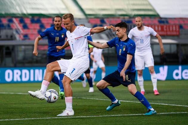 Football, International match, Italy - Czech Republic