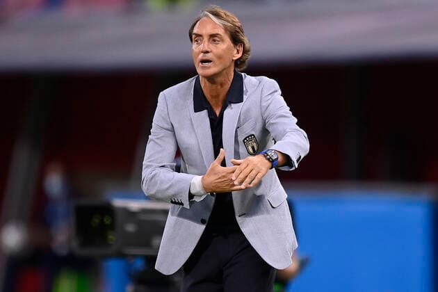 Photo LaPresse - Fabio Ferrari June 04, 2021 Bologna, Italy soccer Italy vs Czech Republic - Friendly match - & x2018;Dall Ara Stadium of Bologna. In the pic:Roberto Mancini (Italy)  Copyright: xFabioxFerrari LaPressex