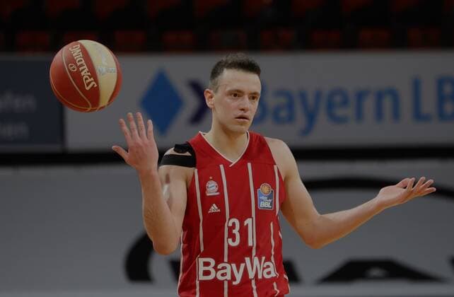 Bayerns 31 Zan Mark SISKO basketball, Bayern Ludwigsburg, BBL playoff, semifinals, 4 game, 2020 2021 season, on 4 6 2021 in Munich, A U D I D O M E, Germany source copyright credit Oryk HAIST x1DX32293.JPGx