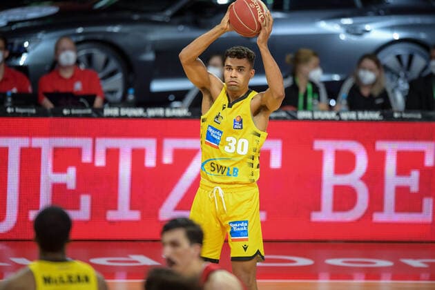 Basketball, BBL, 20210604, FC Bayern München MHP RIESEN Ludwigsburg In the picture Oscar DA SILVA MHP Riesen Ludwigsburg, 30 Munich Audi Dome Bayern Germany Copyright: Passion2Press MarkusxFischerx