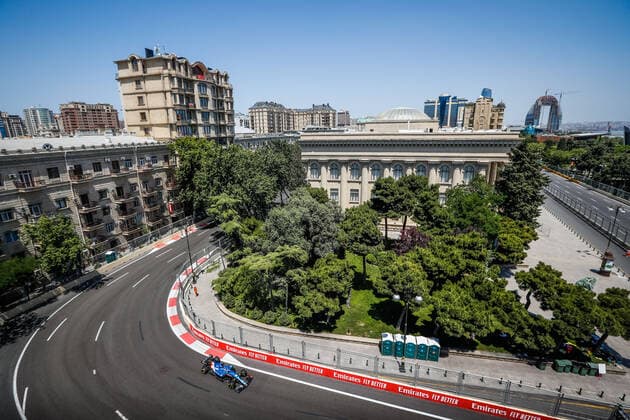 14 ALONSO Fernando (spa), Alpine F1 A521, action during the Formula 1 Azerbaijan Grand Prix 2021 from June 04 to 06, 2021 on the Baku City Circuit, in Baku, Azerbaijan - FORMULE 1 : Grand Prix d Azerbaidjan - Bakou - 04 06 2021 DPPI Panoramic  00121011__V2_6823